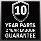 Free 10 Year Parts & 2 Year Labour Guarantee