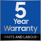 Samsung Five Years Parts & Five Years Labour Warranty