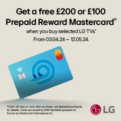 LG Up To £200 Reward With LG