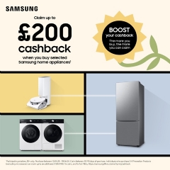 Samsung Up To £200 Cashback With Samsung