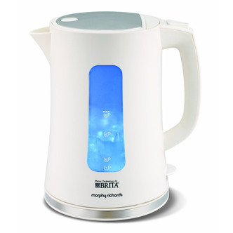 Morphy Richards 120004 Accents BRITA Filter Cordless Jug Kettle in White