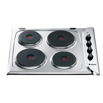 Hotpoint E604X 60cm STYLE Electric Sealed Plate Hob in Stainless Steel