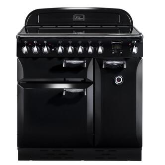 Rangemaster 89400 90cm ELAN Electric Induction Range Cooker in Black