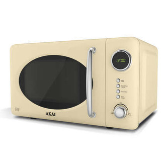 Akai A24006C Microwave Oven in Cream 700W 20L Digital 3yr Gtee