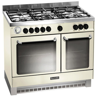 Baumatic BCD925IV 90cm Twin Cavity Dual Fuel Range Cooker in Ivory