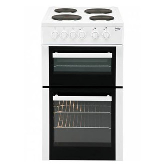 Beko BCDP503W 50cm Electric Cooker in White Double Oven