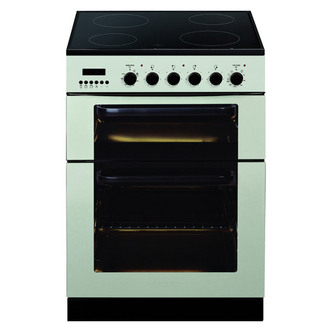 Baumatic BCE625IV 60cm Twin Cavity Electric Cooker in Ivory