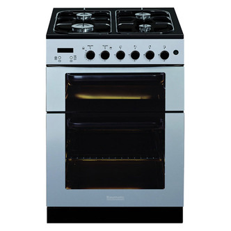 Baumatic BCG625SS 60cm Slot in Twin Cavity Gas Cooker in Stainless Ste