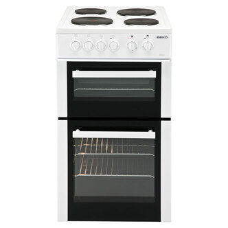 Beko BD533AW 50cm Twin Cavity Electric Cooker in White