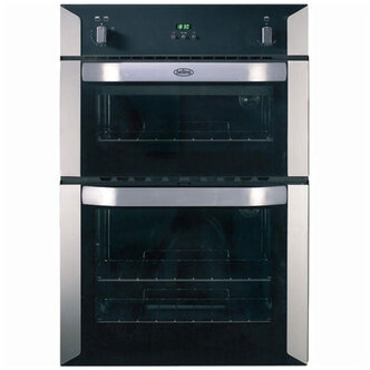 Belling 444449598 90cm Built In Gas Double Oven in Stainless Steel