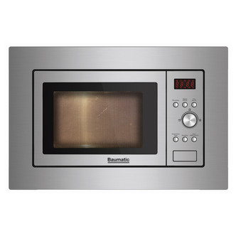 Baumatic BMIS3817 Built In Compact Microwave in St/Steel 17L