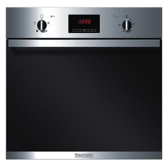 Baumatic BSO616SS Built In Electric Fan Oven Stainless Steel