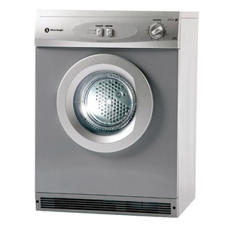White Knight C44A7S 7kg Air Vented Tumble Dryer in Silver Reverse Acti