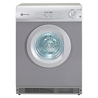 White Knight C44AS 6kg Air Vented Tumble Dryer in Silver Reverse Action