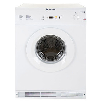 White Knight C86A7W 7kg Air Vented Tumble Dryer in White Sensor Control