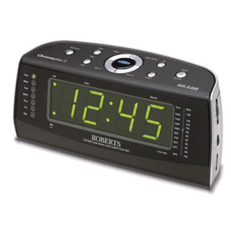 Roberts CHRONOSPLUS2 Clock Radio FM/MW with Dual Alarm with Instant Time Set