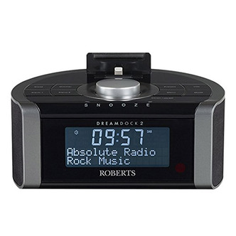 Roberts DREAMDOCK2 Clock Radio with DAB/DAB+/FM/RDS Ipod & Iphone Dock