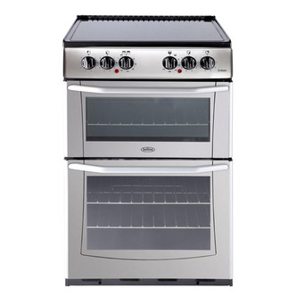 Belling E552-SIL 55cm ENFIELD Electric Cooker - Silver D/Oven Ceramic H