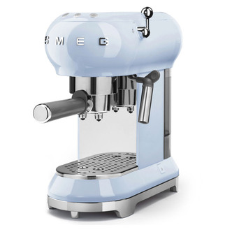  ECF01PBUK Espressco Coffee Machine 50's Retro Style in Pastel Blu