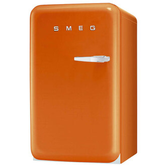 Smeg FAB10LO 55cm Small Retro FAB Fridge Ice Box in Orange A Rated