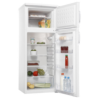 Amica FD225.3 55cm Top Mount Fridge Freezer in White 1.44m A+ Rated