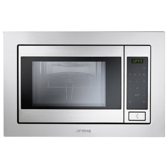 Smeg FME20TC3 Built-In Microwave Oven with Electric Grill in St/Steel