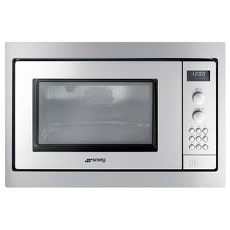 Smeg FME24X-2 Built-In Microwave Oven with Electric Grill in St/Steel