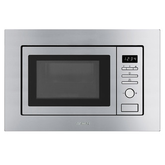 Smeg FMI020X 60cm Built-In Microwave Oven & Grill in St/Steel