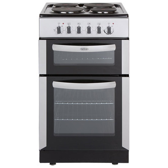 Belling FSE50TC-SIL 50cm Twin Cavity Electric Cooker in Silver
