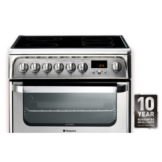 Hotpoint HUE62XS0 60cm ULTIMA Electric Cooker in S S D Oven Ceramic