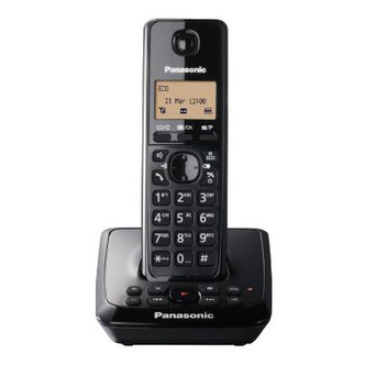 Panasonic KX-TG2721EB Single Phone with Answer Phone in Black
