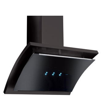 matt black cooker hood