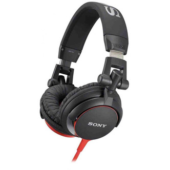 Sony MDRV55R Over Ear DJ Style Foldable Headphones in Red