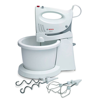 Bosch MFQ3555GB Hand Mixer and Stand in White Grey 350W