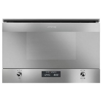 Smeg MP322X Built-In Linea Microwave Oven with Grill in St/Steel