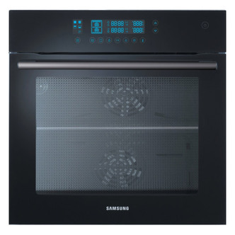 Samsung NV70F5787LB PREZIO Dual Cook Electric Oven in Black Glass