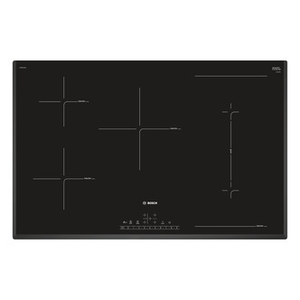 Bosch PVW851FB1E Serie-6 80cm 5 Zone Induction Hob in Black Glass