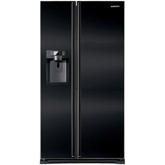 Samsung RSG5UUBP American Fridge Freezer in Gloss Black Ice & Water