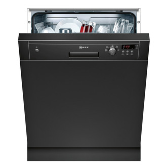Neff S41E50S1GB 60cm Semi Integrated 12 Place Dishwasher in Black A+