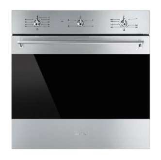 Smeg SF6341GVX 60cm Built-In Gas Fan Oven with Electric Grill St/Steel