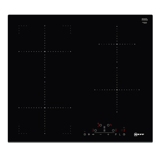 Neff T46FD53X0 Built-In 60cm 4 Zone Induction Hob in Black Glass