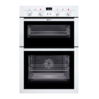 Neff U14M42W3GB Built-In CircoTherm Plus Double Oven in White