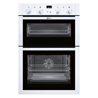 Neff U14M42W5GB Built-In CircoTherm Plus Double Oven in White
