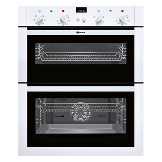 Neff U17M42W5GB Built-Under CircoTherm Plus Double Oven in White