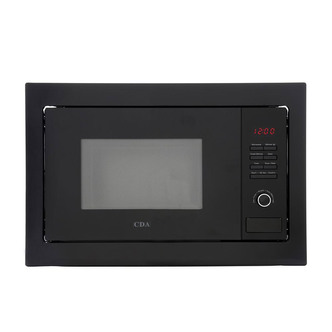 CDA VM130BL Built-in Microwave Oven in Black 900W 25 Litre