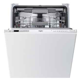 Whirlpool WIC3C23PEFUK 60cm Fully Integrated Dishwasher in Silver 14 Place A++