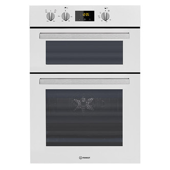 Indesit IDD6340WH 60cm Built-In Electric Double Oven in White A/A Rated