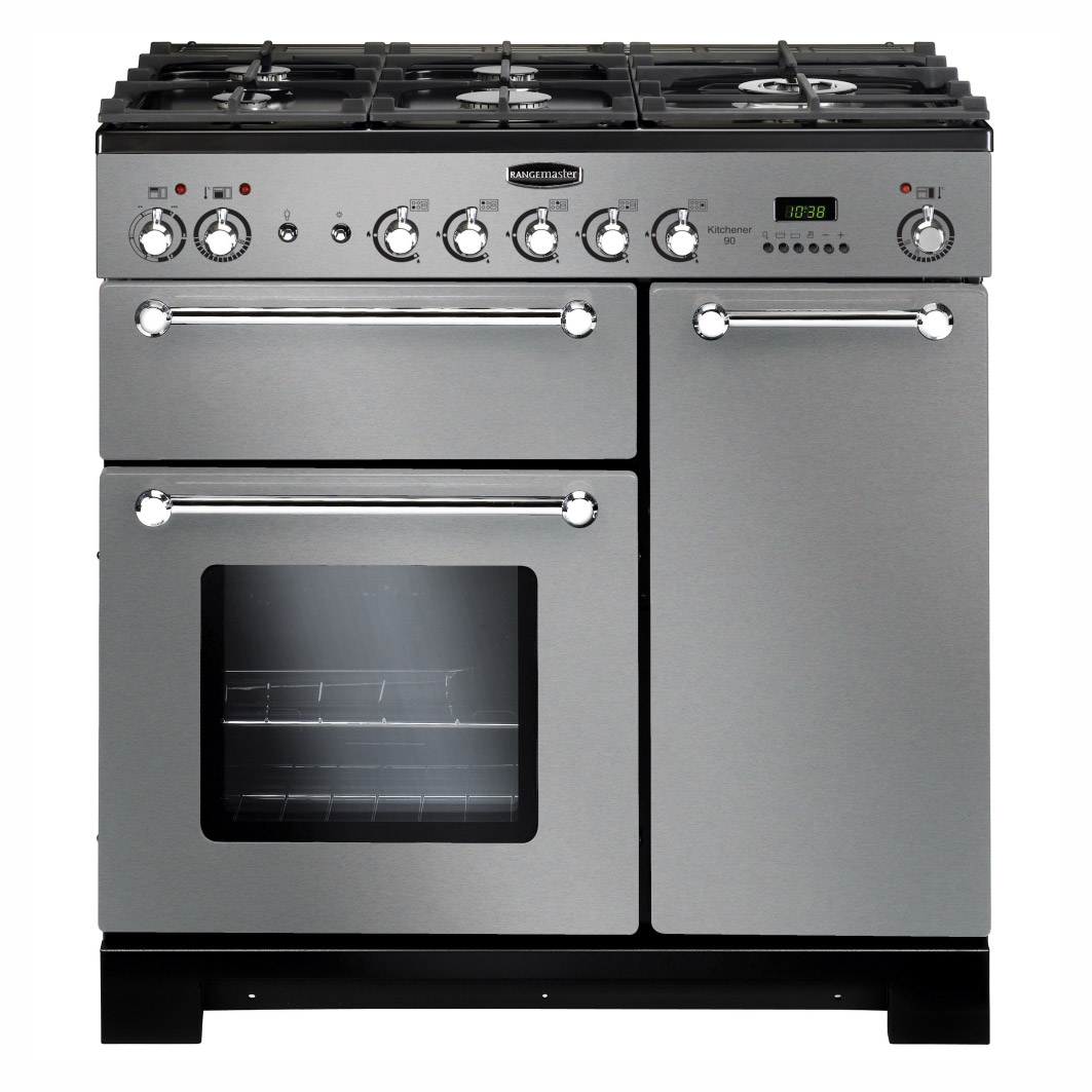 Rangemaster 116770 90cm KITCHENER Gas Range Stainless Steel & Chrome