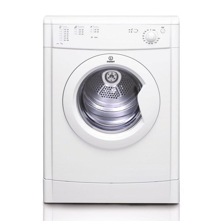 Indesit IDV75 7kg Vented Tumble Dryer in White, Reverse Action
