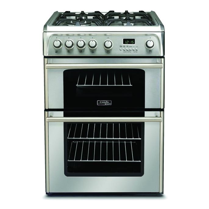 Cannon CH60GPXF 60cm Gas Range Cooker in St/Steel, Double Oven A+ Rated